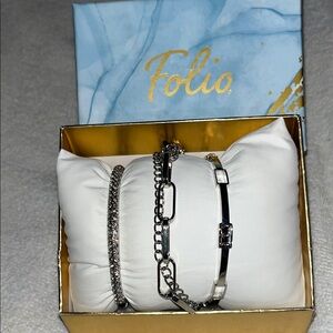 Folio Bracelets set of 3 NEW